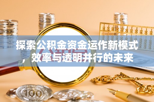 北安探索公积金资金运作新模式，效率与透明并行的未来