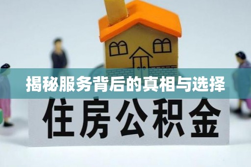 北安揭秘服务背后的真相与选择