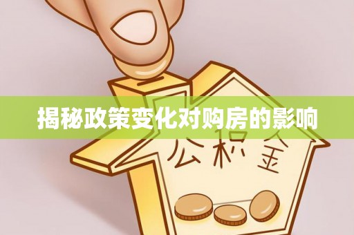 北安揭秘政策变化对购房的影响